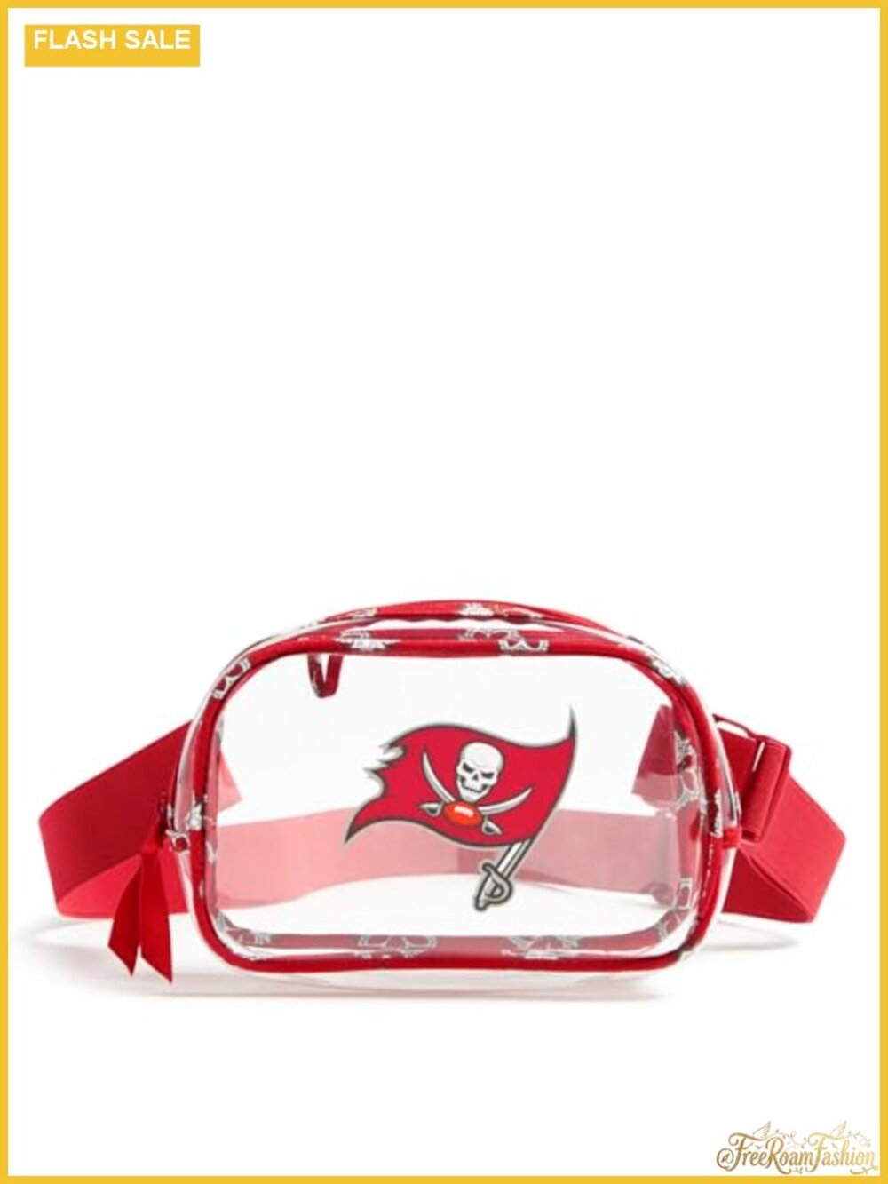 Clear NFL Small Belt Bag Adjustable Zip Crossbody